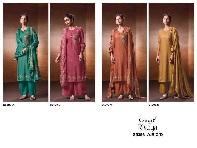 Ganga riveya 5393 punjabi dress material wholesale